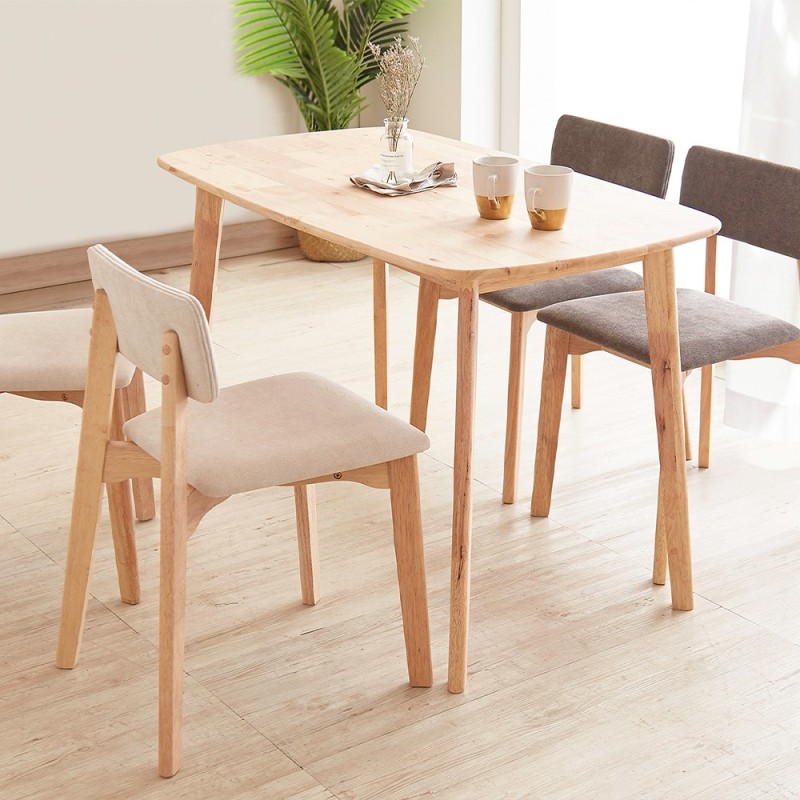 Καρέκλα τραπεζαρίας Nextdeco Natural λευκή Y77x44x52εκ.