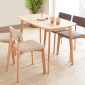 Καρέκλα τραπεζαρίας Nextdeco Natural μασίφ ξύλο γκρι Y77x44x52εκ.