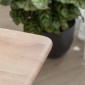 Τραπέζι Nextdeco Natural μασίφ ξύλο Υ75,5x80x80εκ.