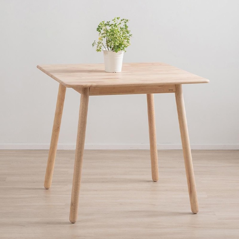 Τραπέζι Nextdeco Natural μασίφ ξύλο Υ75,5x80x80εκ.