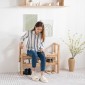 Παπουτσοθήκη παγκάκι Nextdeco Natural μασίφ ξύλο Υ70,5x90x34εκ.