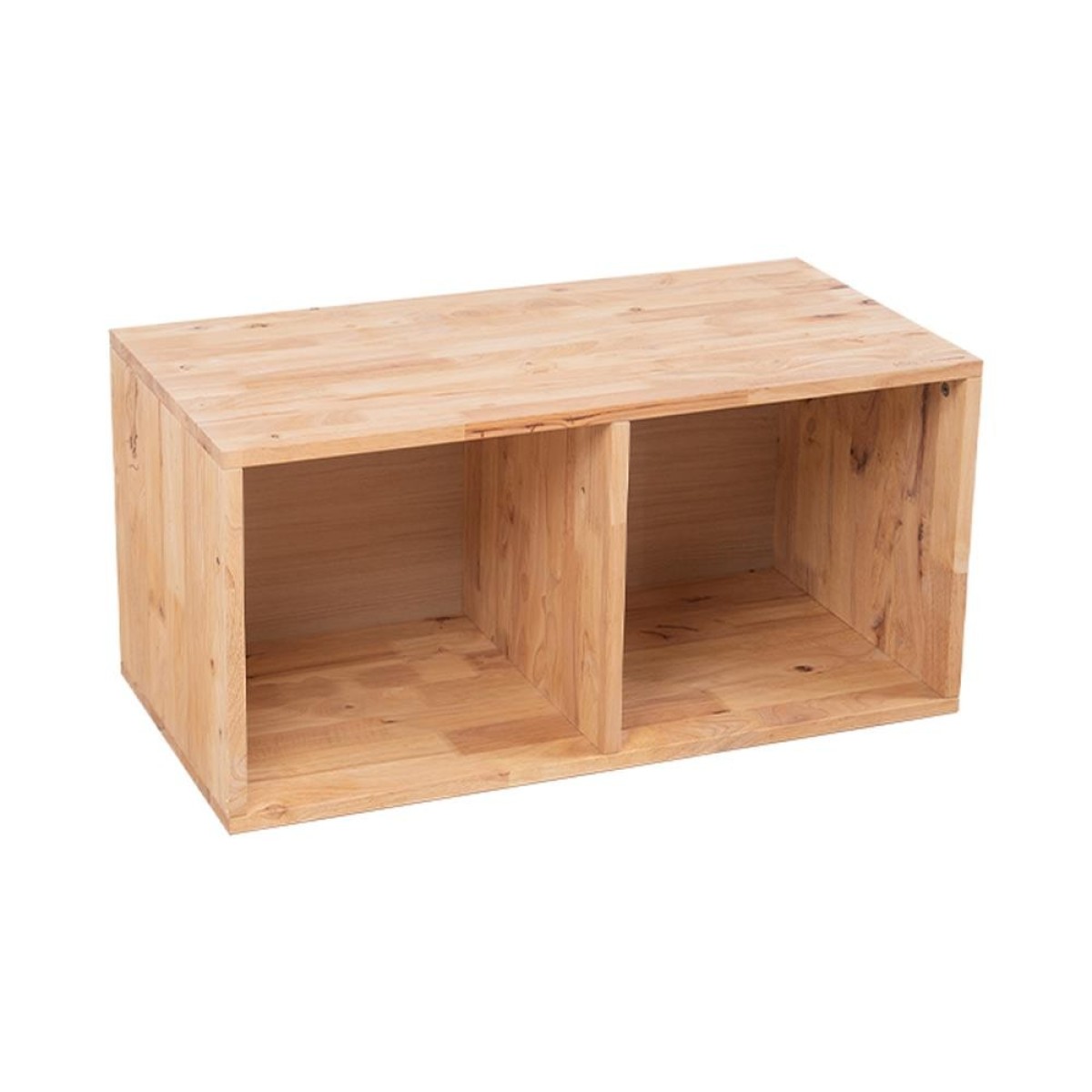 Ξύλινο παγκάκι με 2 θέσεις αποθήκευσης Nextdeco Natural Υ39x40x80εκ.