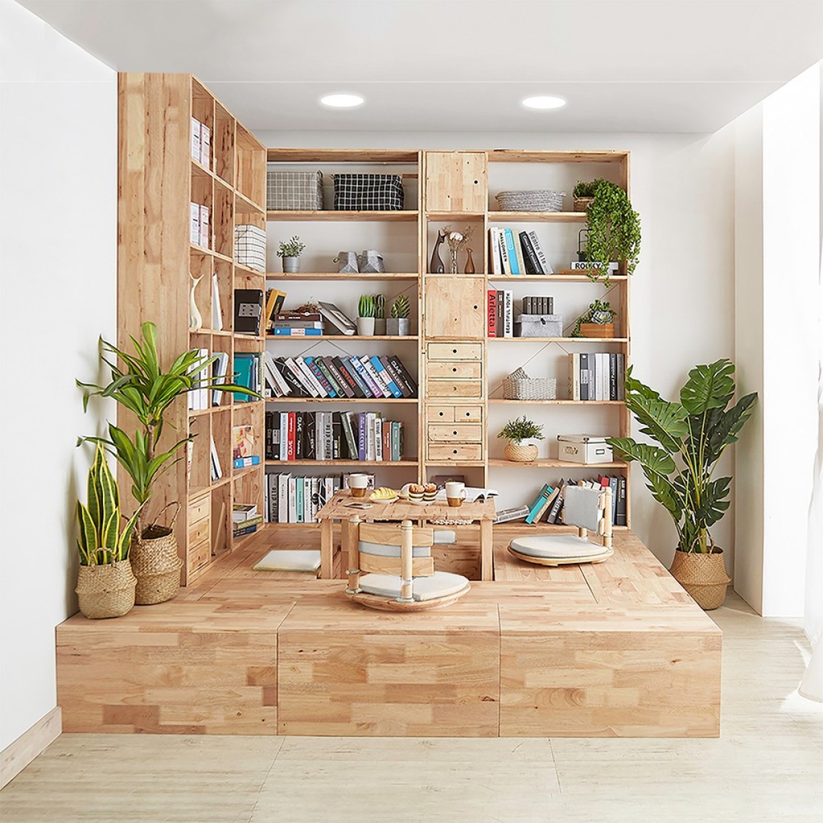 Ξύλινο παγκάκι- μπαούλο Nextdeco Natural Υ39x40x80εκ.