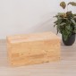 Ξύλινο παγκάκι- μπαούλο Nextdeco Natural Υ39x40x80εκ.