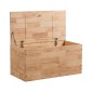 Ξύλινο παγκάκι- μπαούλο Nextdeco Natural Υ39x40x80εκ.