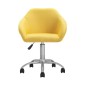 Καρέκλα γραφείου υφασμάτινη Nextdeco Jasper κίτρινη Υ88-78x54x54 εκ