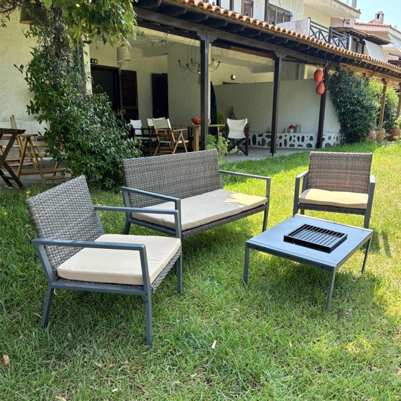 Ibiza σετ σαλόνι εξωτερικού χώρου 4τμχ