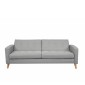 Καναπές κρεβάτι τριθέσιος Nextdeco Soho khaki light Υ81x201x90εκ.