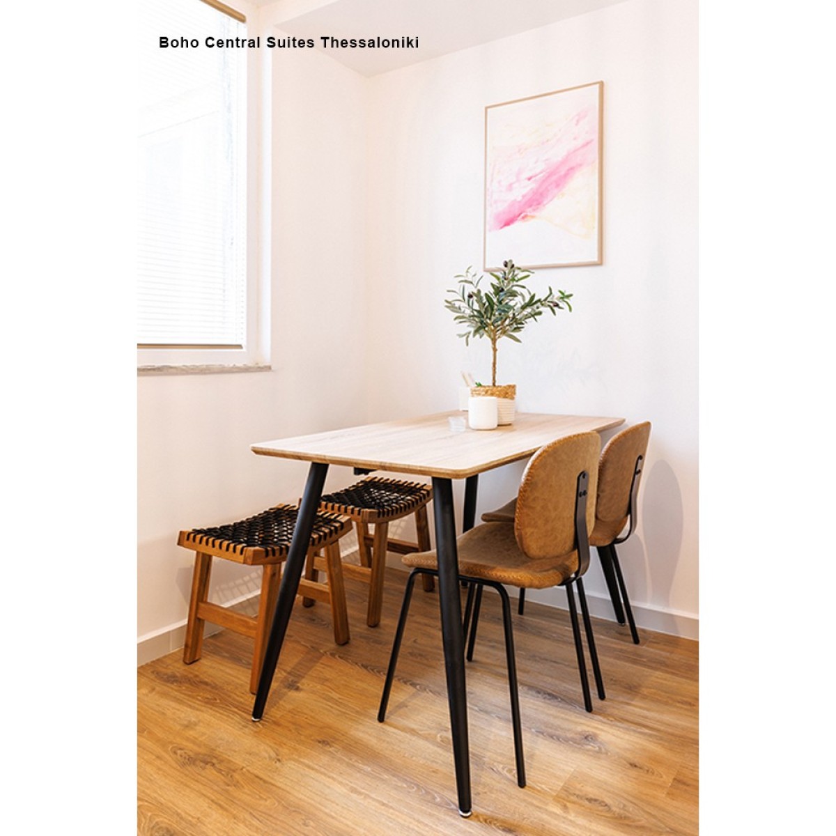 Τραπέζι ξύλινο Nextdeco καφέ Υ75x120x70εκ