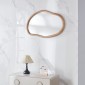 Καθρέφτης επιτοίχιος Nextdeco 77x52εκ. πλαίσιο MDF - PVC φυσικό χρώμα