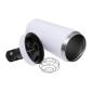 Shaker πρωτεΐνης ανοξείδωτο 750ml λευκό