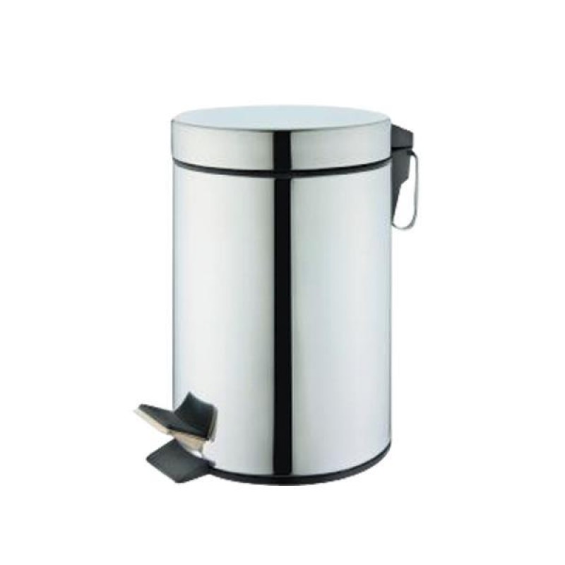 Κάδος απορριμάτων με πεντάλ 7lt inox Y 32cm Ø20cm
