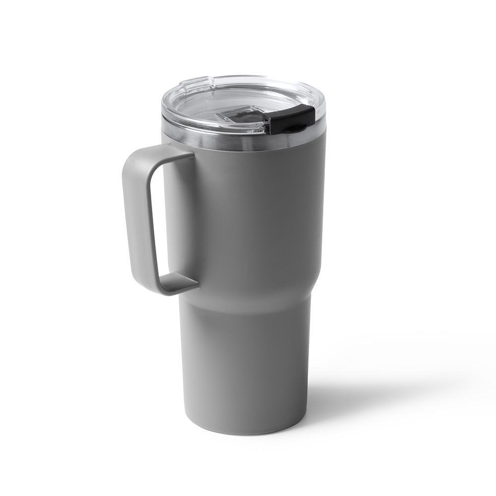 Θερμός - κούπα 500 ml γκρι ανοξείδωτο ατσάλι Υ18,9xØ9εκ.
