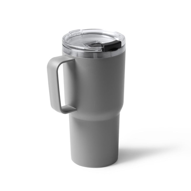 Θερμός - κούπα 500 ml γκρι ανοξείδωτο ατσάλι Υ18,9xØ9εκ.