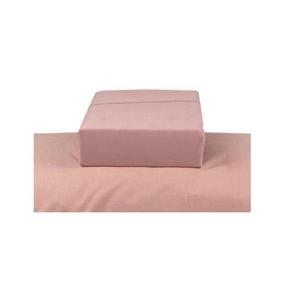 Σεντόνι με λάστιχο μονό Πεννιέ Dusty Rose από 100% βαμβάκι 100x200εκ. +40εκ.