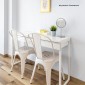 Καρέκλα μεταλλική Nextdeco Loft στοιβαζόμενη ivory 45x48xΥ85εκ