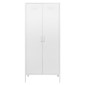 Ντουλάπα μεταλλική Nextdeco δίφυλλη λευκή Υ170x76x50εκ.