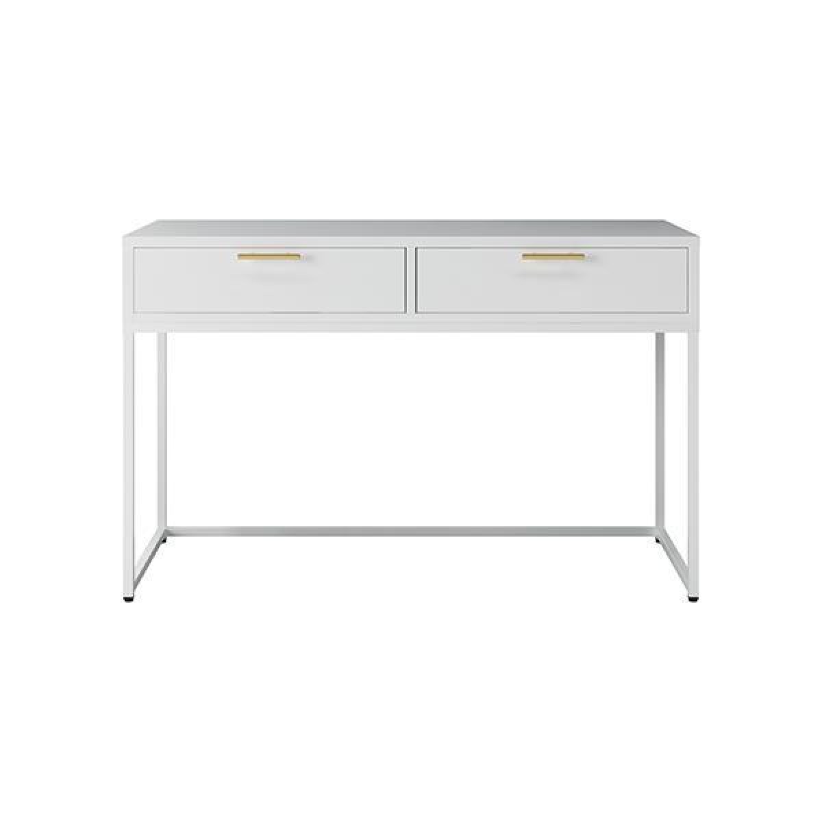 Γραφείο μεταλλικό Nextdeco λευκό με συρτάρια Υ76x120x50εκ.