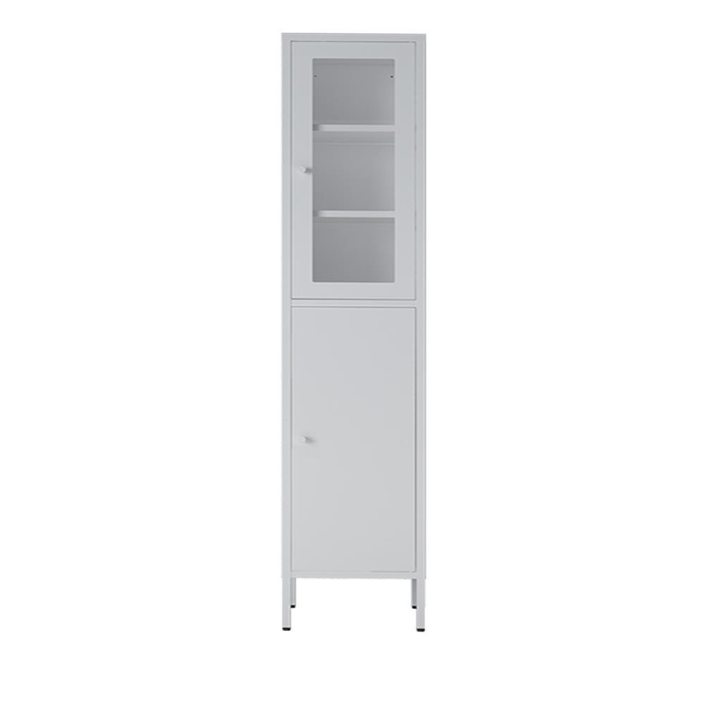 Ντουλάπι μεταλλικό Nextdeco με 2 πόρτες λευκό Υ180x35x30εκ.