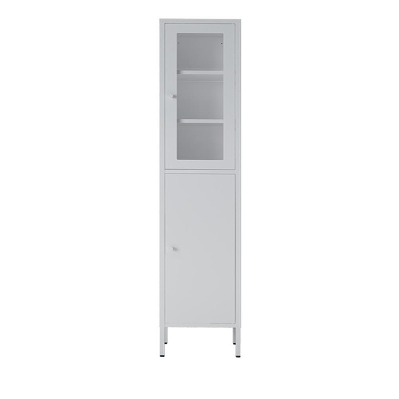 Ντουλάπι μεταλλικό Nextdeco με 2 πόρτες λευκό Υ180x35x30εκ.