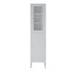 Ντουλάπι μεταλλικό Nextdeco με 2 πόρτες λευκό Υ180x35x30εκ.