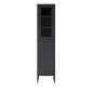 Ντουλάπι μεταλλικό Nextdeco με 2 πόρτες μαύρο Υ180x35x30εκ.