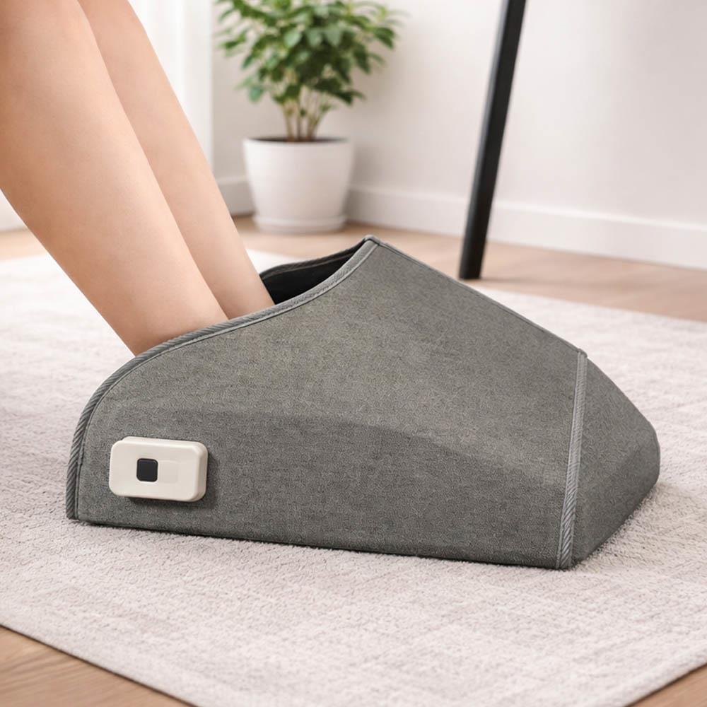 Θερμαινόμενη θήκη ποδιών, ανοιχτή γκρι. Διαστάσεις 95,5 x 40εκ /  39x36x15εκ.