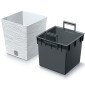 Γλάστρα - κασπώ FURU eco white Y29x29,5x29,5εκ.