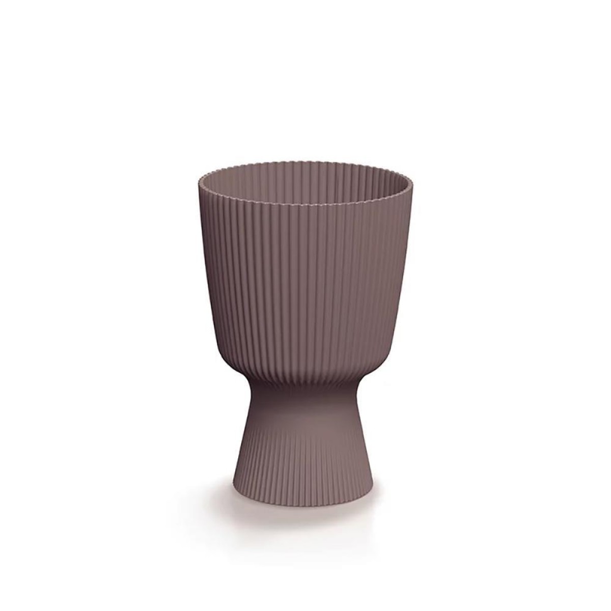 Γλάστρα - κασπώ Milly Round καφέ Y21,5 x Φ14,6εκ.