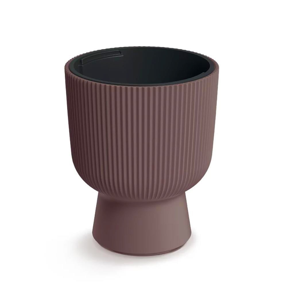 Γλάστρα - κασπώ Milly Round καφέ Y30,5 x Φ23,9εκ.