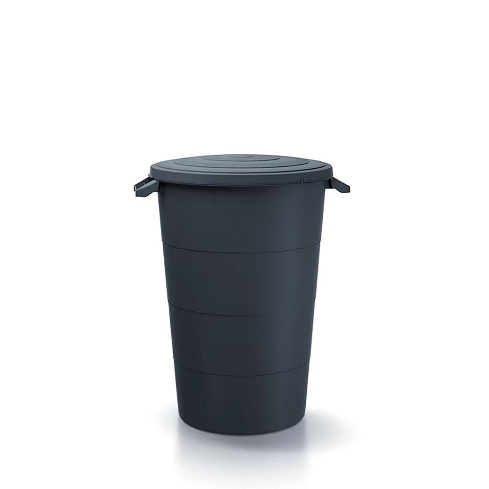 Κάδος απορριμάτων KEDEN μαύρος 120L Υ67x Φ 69,6εκ.