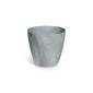 Γλάστρα - κασπώ Beton effect γκρι Y14,5xΦ15,8εκ.