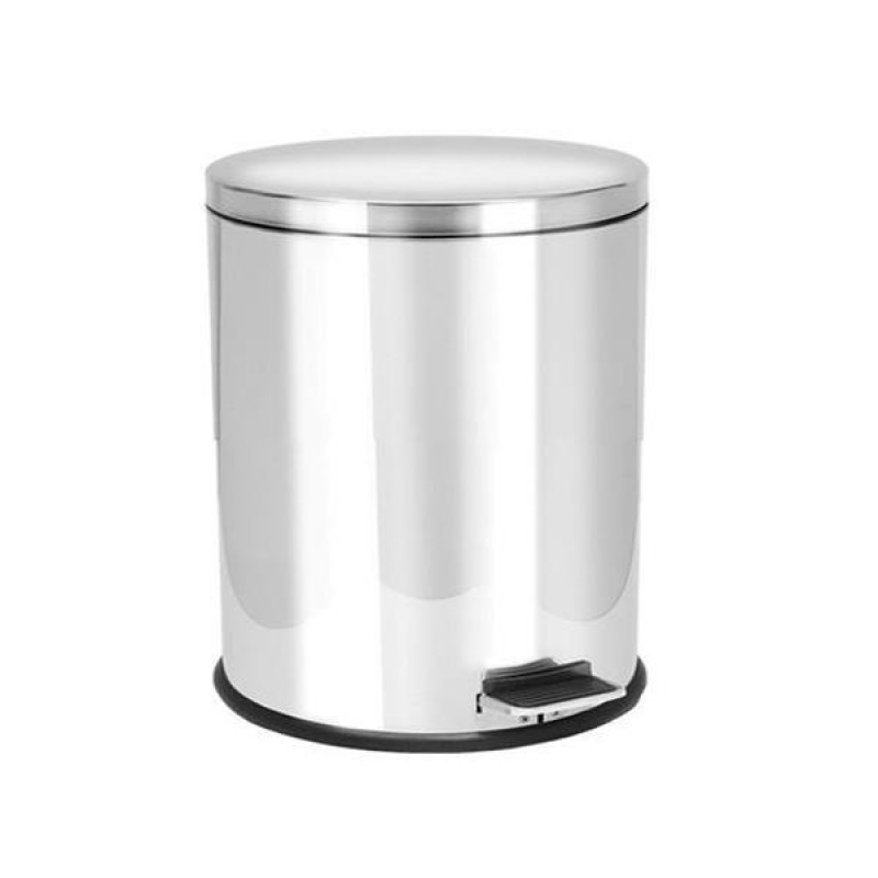 Κάδος απορριμάτων inox με πεντάλ 5l.