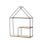 Ράφι επιτοίχιο Nextdeco minimal διπλό μαύρο Υ32,5x24,5x8εκ.