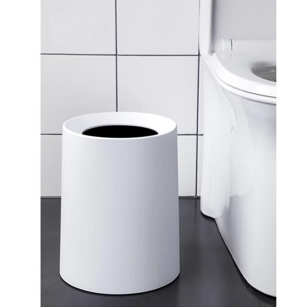 Κάδος απορριμμάτων PP 10lt 23x23xΥ31εκ. εκρού