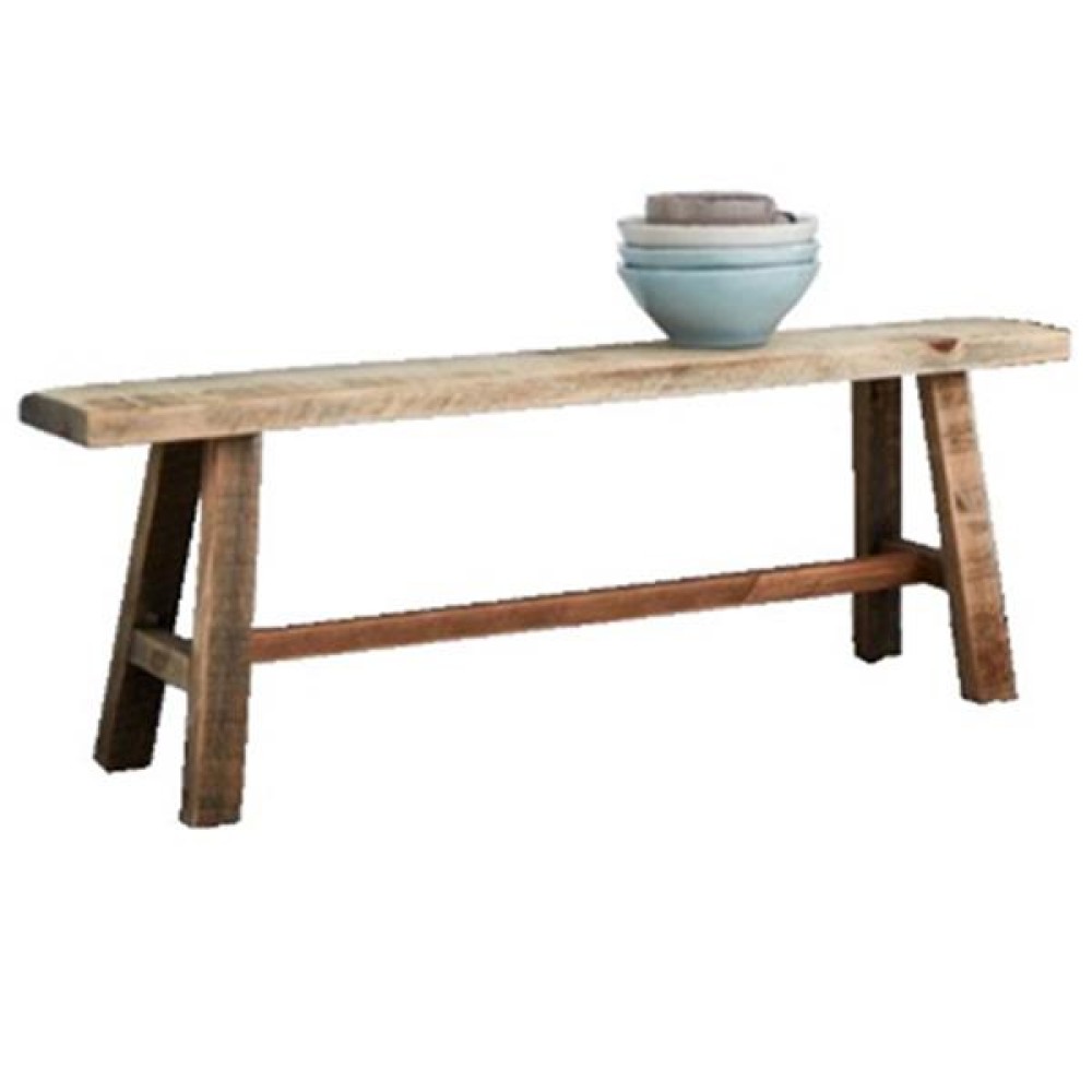 Παγκάκι ξύλινο Nextdeco Tribeca ανακυκλωμένο ξύλο teak Υ50xΜ120xΠ20εκ.