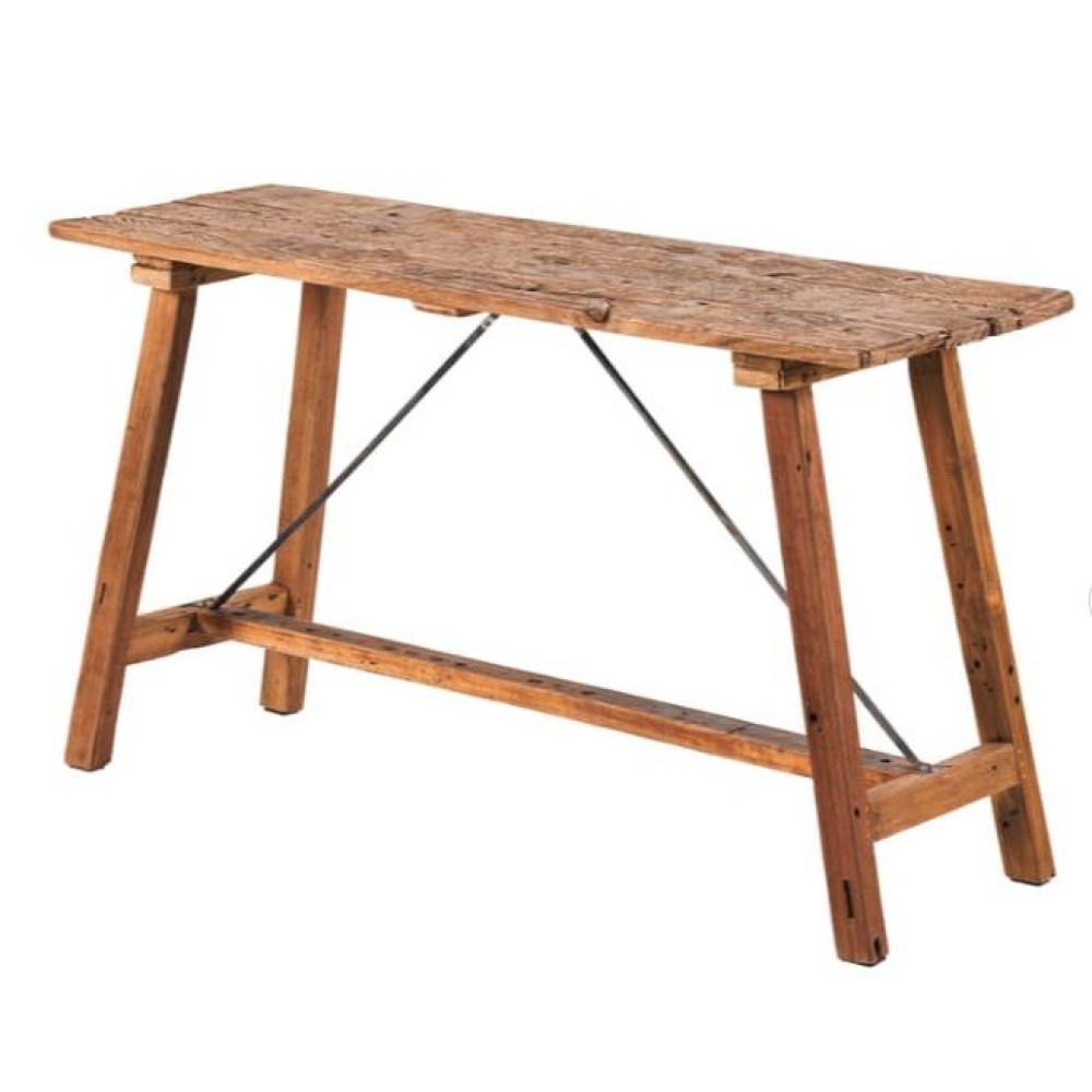 Κονσόλα Nextdeco Tribeca ανακυκλωμένο ξύλο teak - mahoni Υ80x100x40εκ.