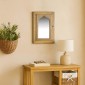 Καθρέπτης τοίχου Nextdeco Tribeca ανακυκλωμένο ξύλο teak Υ39x3x20εκ.