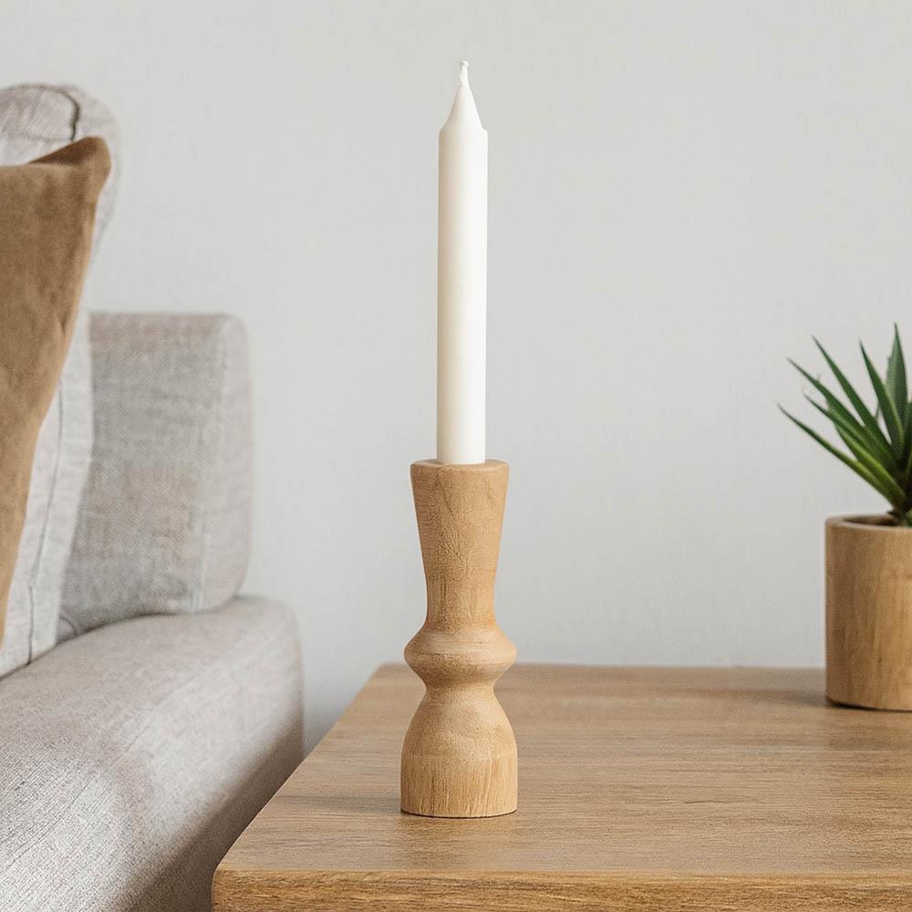 Διακοσμητικό Nextdeco Tribeca ανακυκλωμένο ξύλο teak Ø6x15εκ.