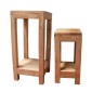 Ζαρτινιέρες Nextdeco Tribeca ανακυκλωμένο ξύλο teak Υ60x27x27εκ. - Υ50x19,5x19,5εκ.