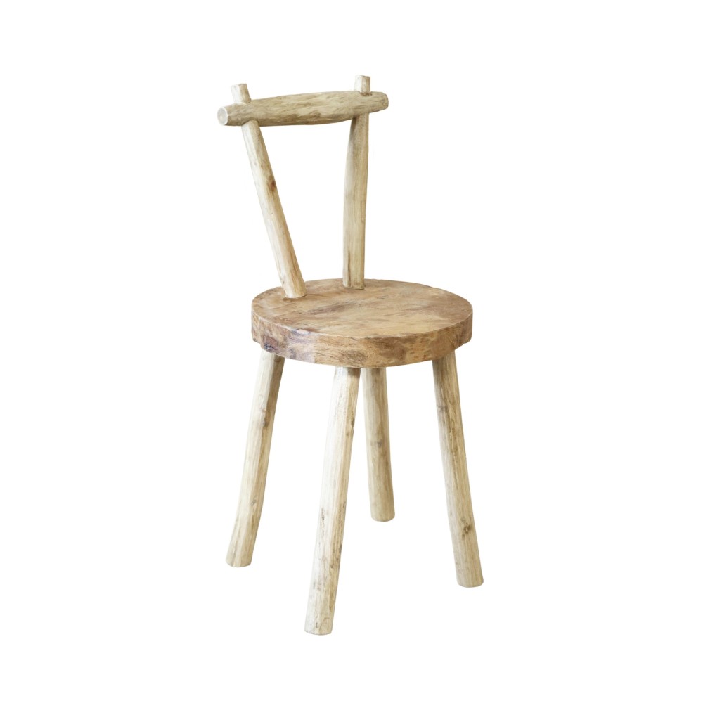 Καρέκλα Nextdeco Nathania ανακυκλωμένο ξύλο teak Υ84εκ Ø καθίσματος40εκ