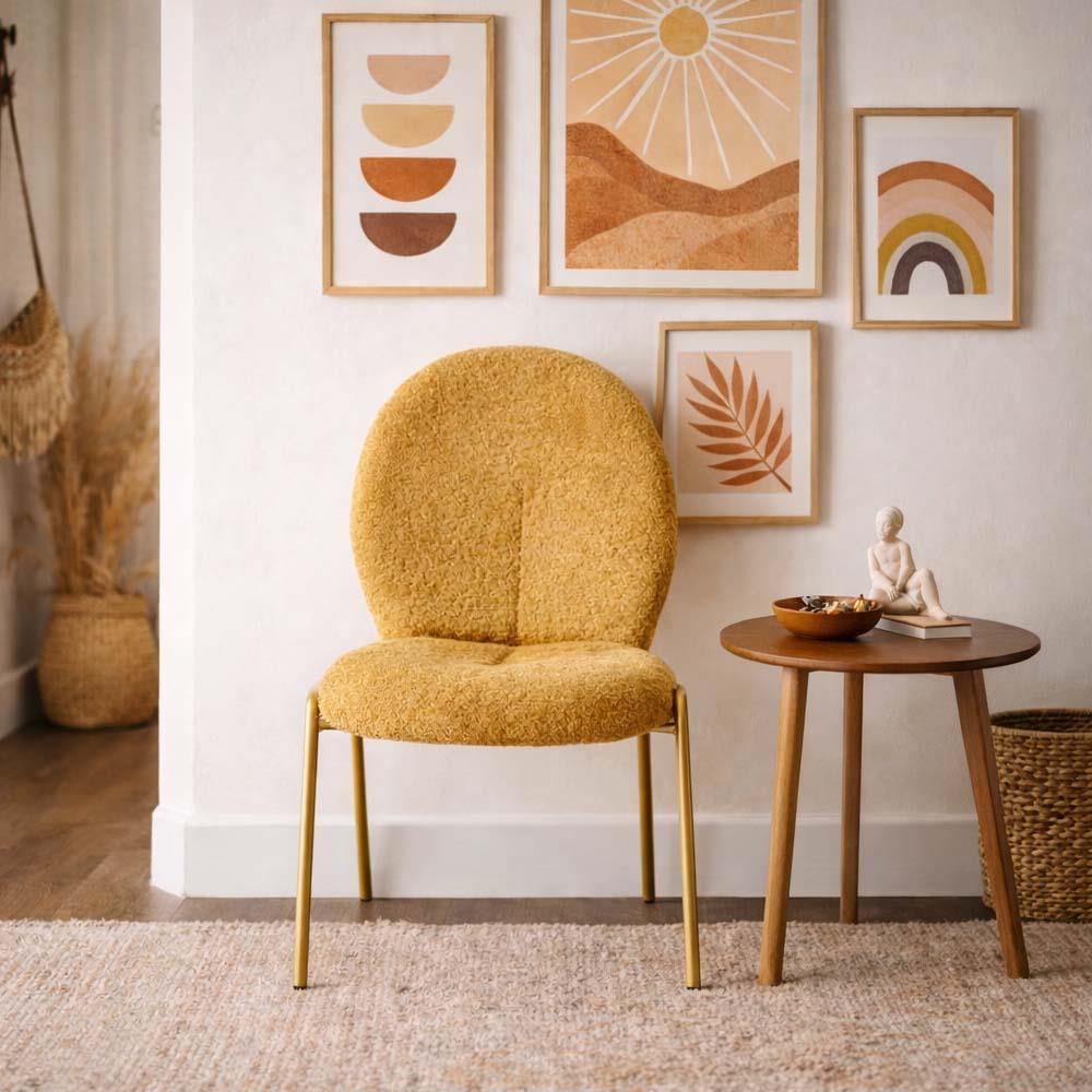 Καρέκλα μεταλλική Nextdeco Jeti πορτοκαλί Υ83x52x55εκ