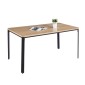 Τραπέζι Nextdeco MDF καπλαμά και δρυ ξύλο Υ75x160x90εκ