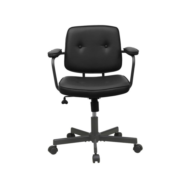 Καρέκλα γραφείου Nextdeco μαύρη Υ77-87x62.5x60,5εκ,