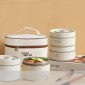Σετ 4 lunch box inox - θερμική τσάντα 2.080ml