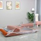 Compressed Nextdeco τριθέσιος καναπές-κρεβάτι μπλε 200x100x75εκ.