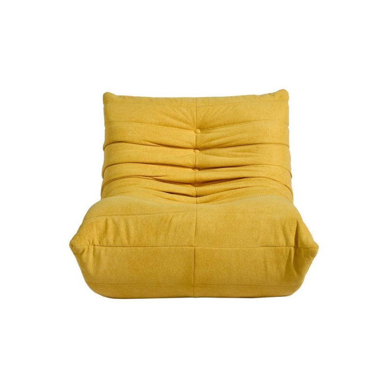 Compressed Nextdeco πολυθρόνα Togo κίτρινο Υ70x85x103εκ.