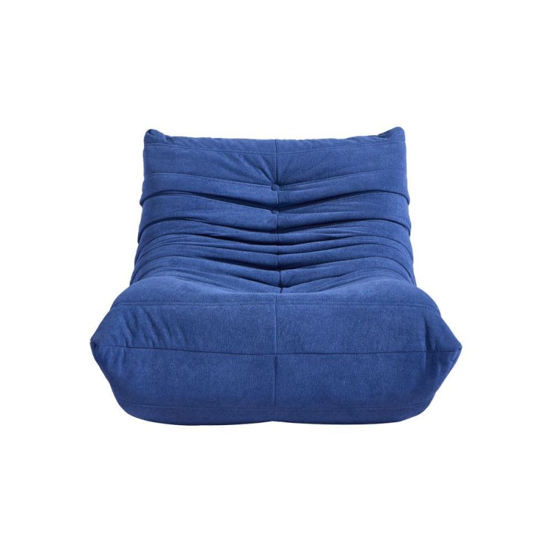 Compressed Nextdeco πολυθρόνα Togo μπλε Υ70x85x103εκ.