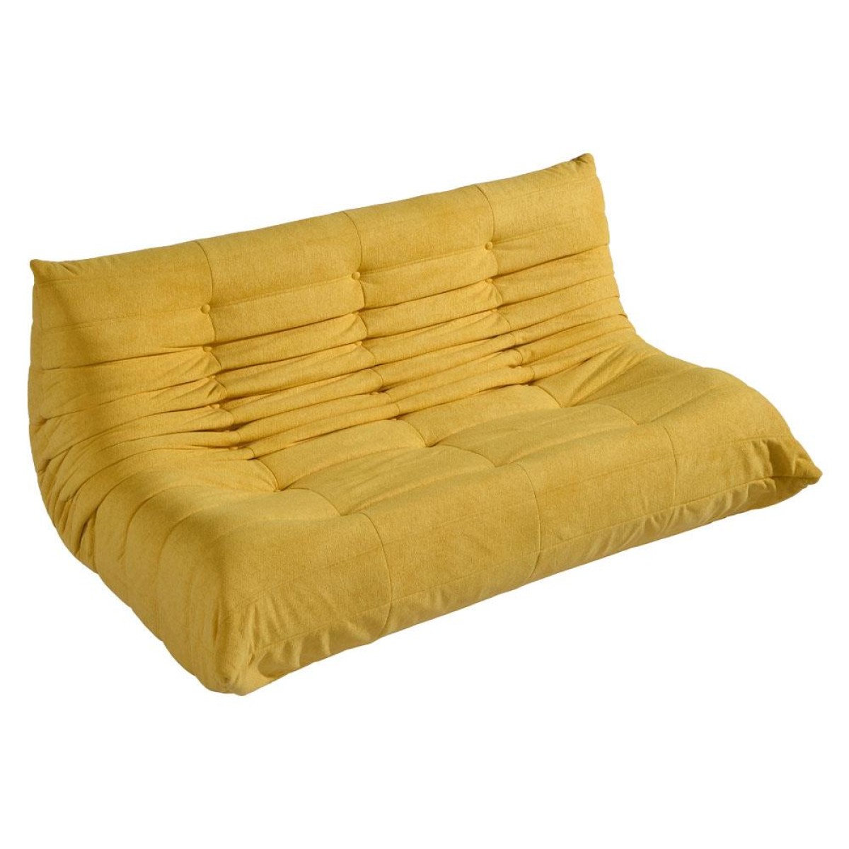 Compressed Nextdeco καναπές τριθέσιος Togo κίτρινος Υ70x174x102εκ.