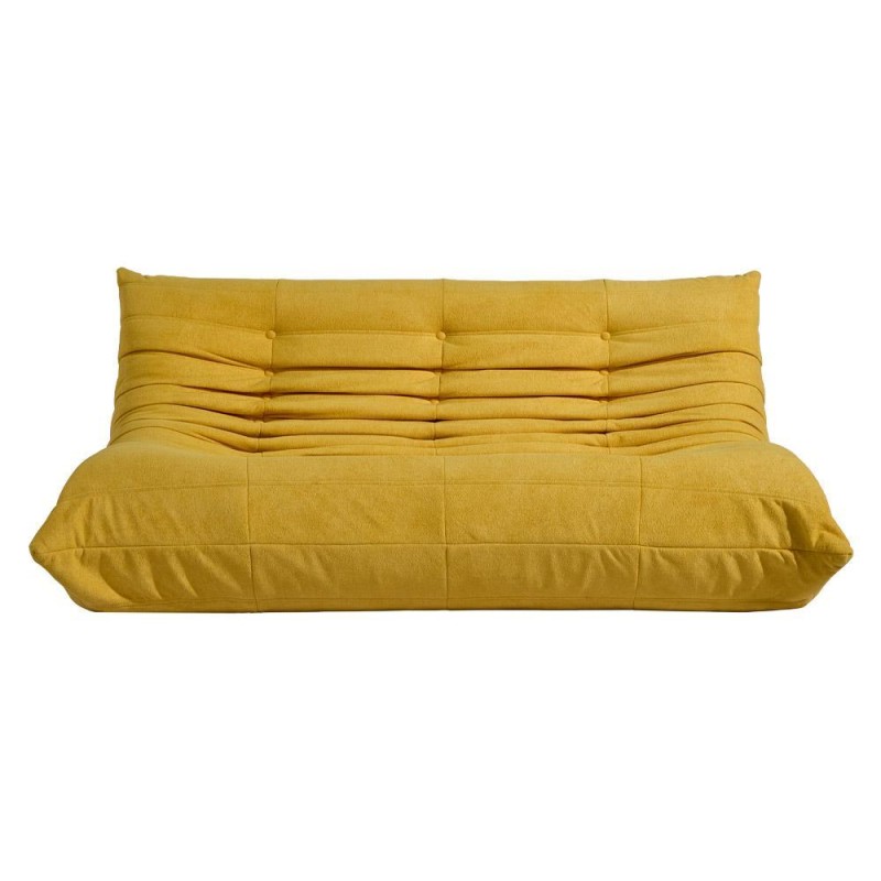 Compressed Nextdeco καναπές τριθέσιος Togo κίτρινος Υ70x174x102εκ.